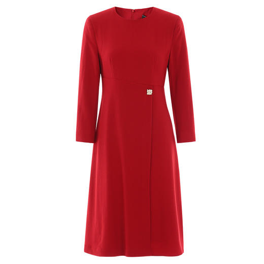 EITIE爱特爱冬季新款腰部精致装饰时尚优雅连衣裙7607303 商品图10