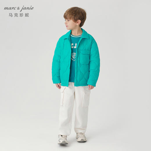【三防】马克珍妮秋冬新款 男童时尚超轻羽绒服衬衫231511 商品图1