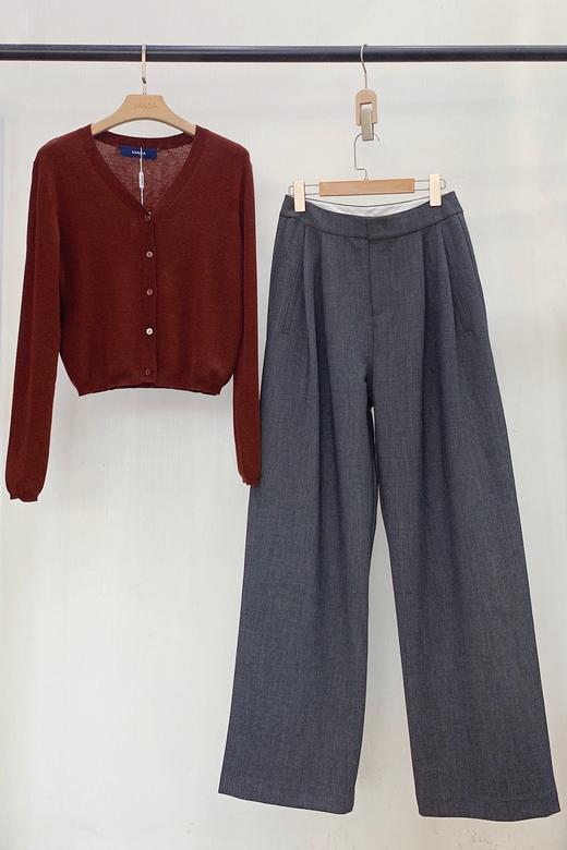 灰色时尚阔腿裤 商品图0