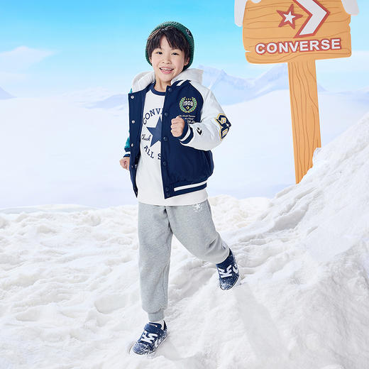 CONVERSE 冬 大童小童 儿童童装棉服 CNVB-LO-G453 商品图3