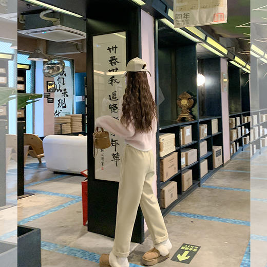 <曾小咸推荐>软软糯糯粉色猫咪圆领毛衣 商品图3