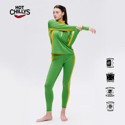 hotchillys热椒8K磨毛保暖功能内衣裤女户外运动滑雪打底速干衣9400/9408 商品图2