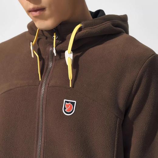 Fjallraven/北极狐秋冬男士户外保暖舒适拉链长袖连帽抓绒夹克04242187 商品图4
