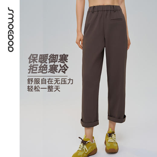SMOEDOD/水沐伊朵加绒保暖摩登复古九分裤亲肤带口袋6589 商品图0