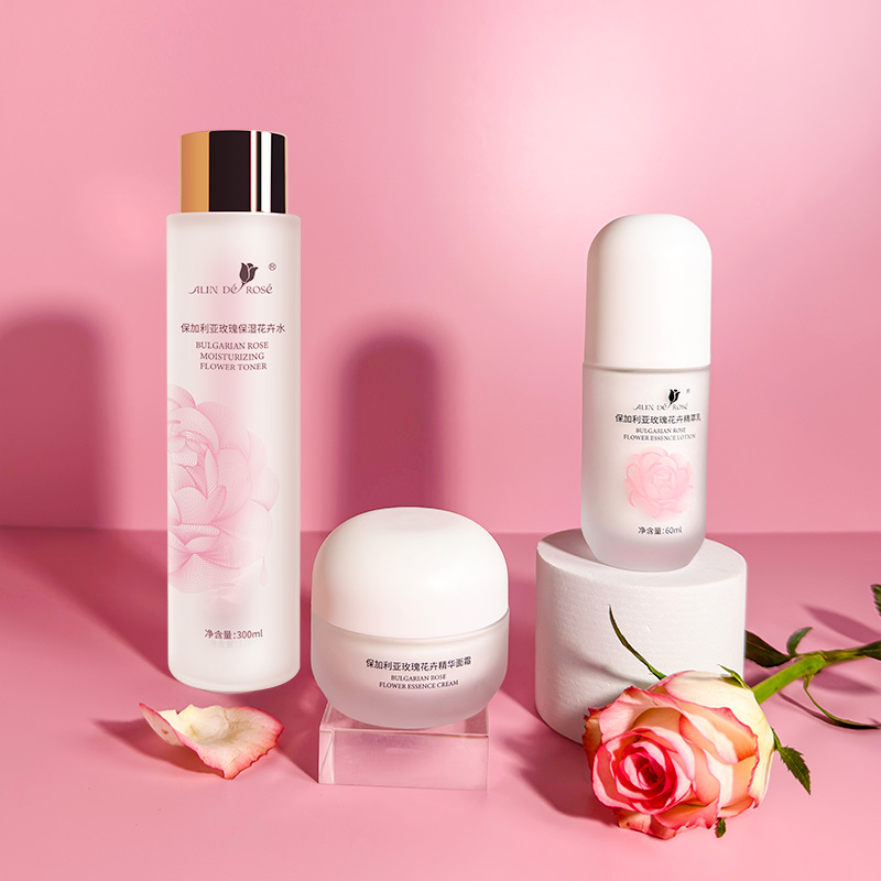 【下单送湿敷棉+眼周精华5支】玫瑰人生 玫瑰花卉滋养三件套 补水保湿