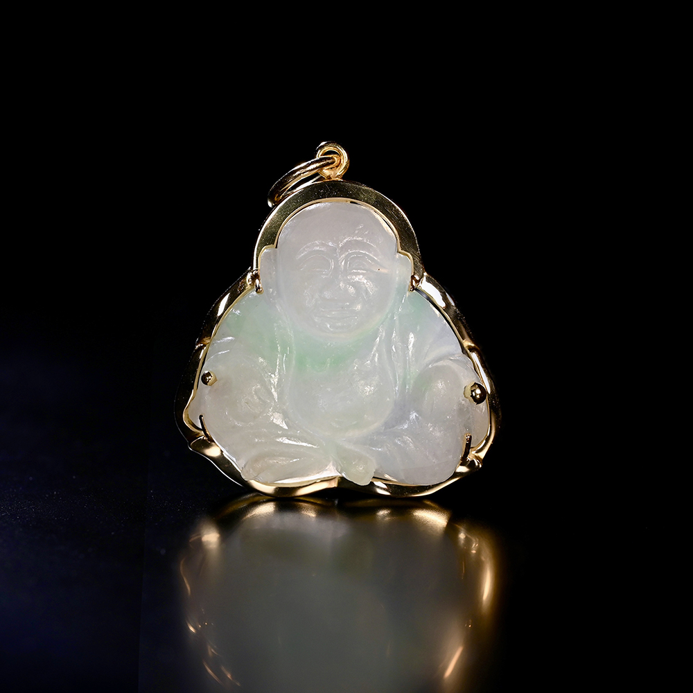 清代翡翠弥勒项坠