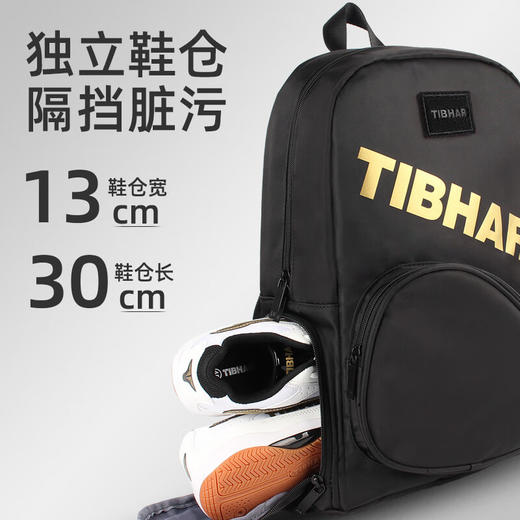 挺拔Tibhar 0611 酷睿2.0 乒乓球包运动双肩背包 学生商务旅行双肩背 双色可选 商品图1