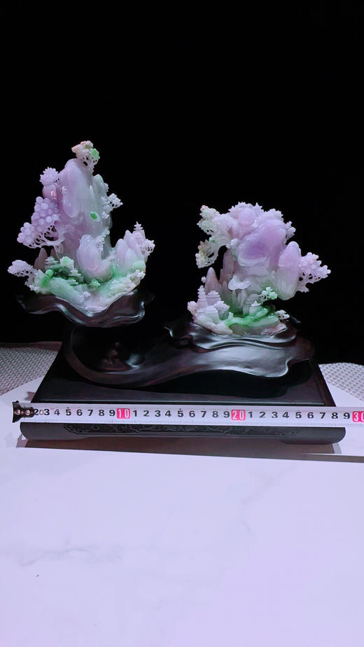 620430翡翠摆件【紫气东来 高山流水】 商品图2