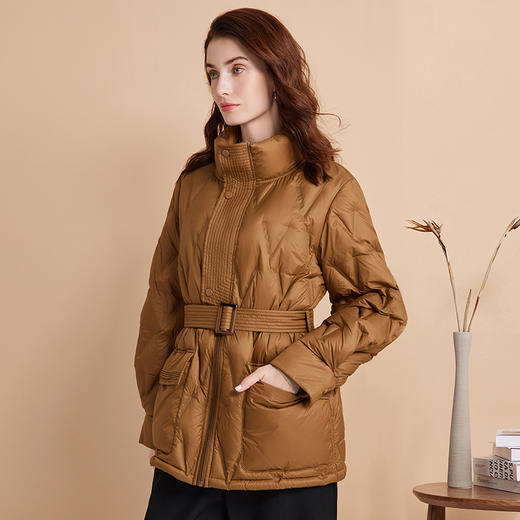 EITIE爱特爱冬季新款立领防风舒适保暖直筒显瘦百搭羽绒服7611313 商品图2