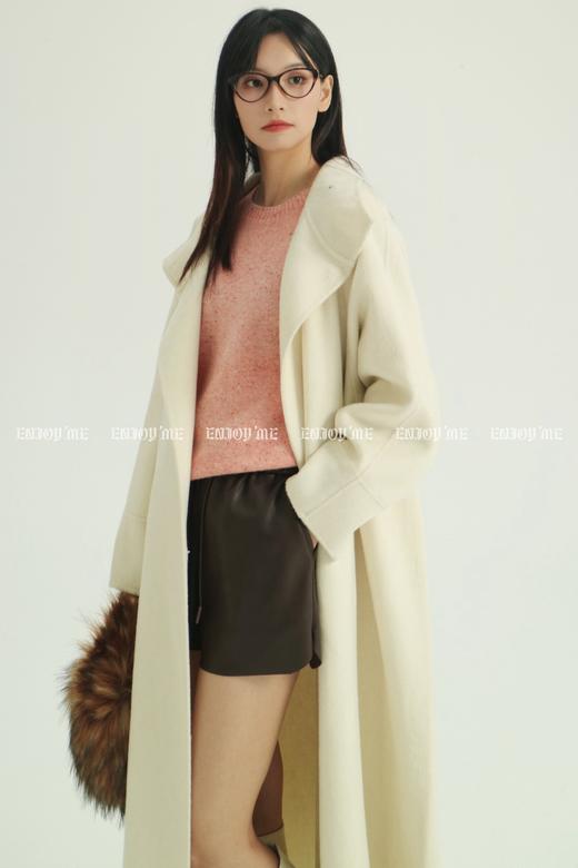 【门店同款】ENJOY冬季柔韧与共双立扣斗篷款大衣 159496247 商品图12