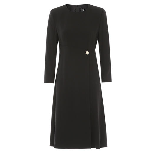 EITIE爱特爱冬季新款腰部精致装饰时尚优雅连衣裙7607303 商品图11