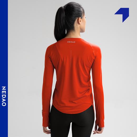 NEDAO内道爽感速干秋冬跑步马拉松越野跑女圆领训练长袖 商品图5