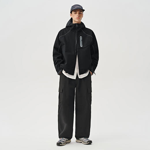 714street山系户外防水徒步登山夹克外套男女无息压胶硬壳冲锋衣 商品图4