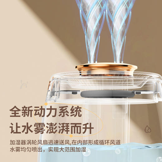 【纳米雾化！温馨小夜灯】桌面加湿器大容量usb家用卧室办公室便携式迷你净化器空气大雾量，大口径透明水箱，可视化水箱。ry 商品图6