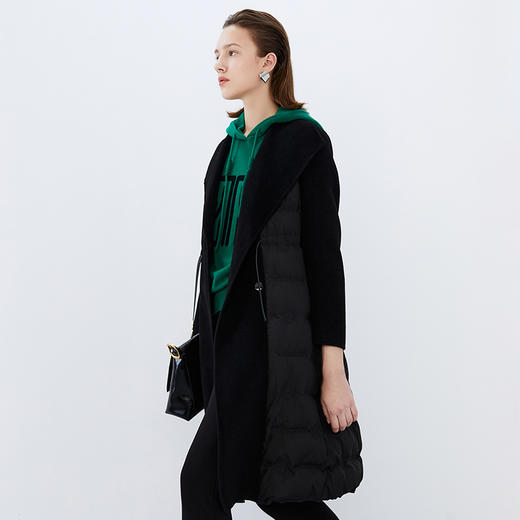 EITIE爱特爱冬季新款时尚拼接保暖通勤显瘦羽绒服外套7611315 商品图2