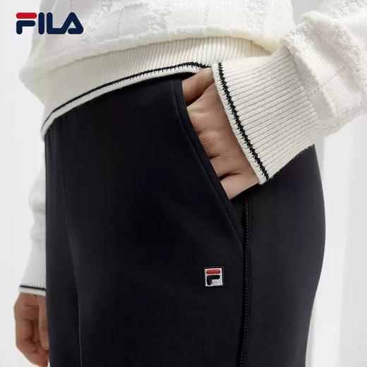 3件折上7折【自营】FILA/斐乐  斐乐女士针织长裤2024春季新款时尚简约休闲收口运动裤 F11W411608FNV 商品图3