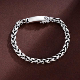 子佩集S925银【如水之韧】手链【N038】纯银仿古2409