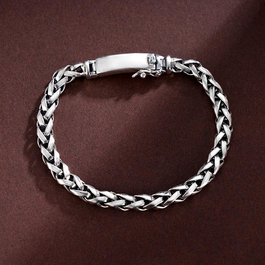 子佩集S925银【如水之韧】手链【N038】纯银仿古2409 商品图1