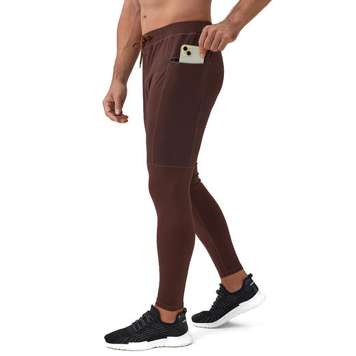 跃牌【欲动春风】系列 男士锦纶瑜伽健身裤运动长裤小腿紧身裤31343 商品图4