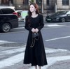 奢姿2024年秋季新款大码女装法式气质裙子胖妹妹珍珠织带连衣裙9943891443 商品缩略图1