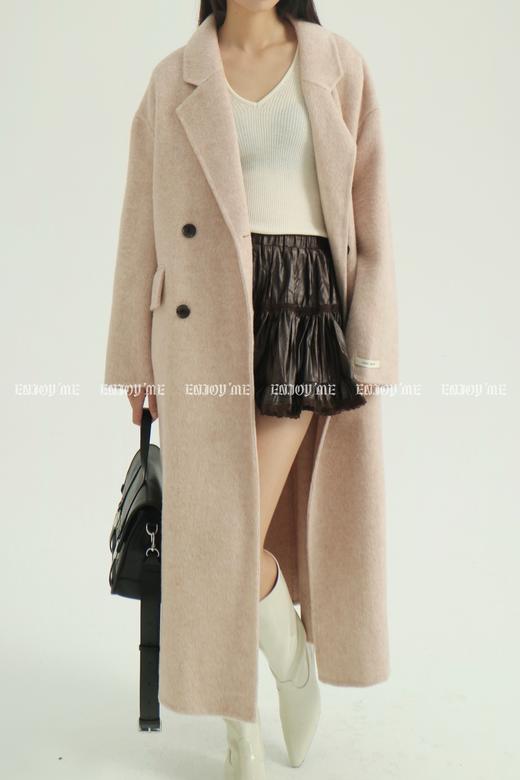 【门店同款】ENJOY冬季柔韧与共双排扣长款大衣 159495498 商品图10