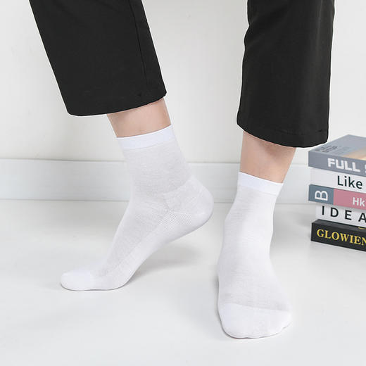 华邦银离子抑菌防臭袜A025中网薄款 商品图5