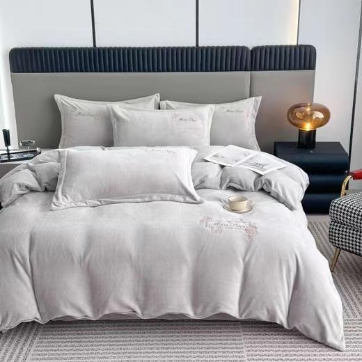 【恐龙厅】B7F丨  恐龙暖绒四件套-米兰/灰 商品图1