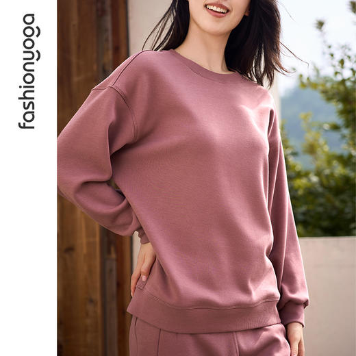 【特卖不退换】F14886简约休闲中长款卫衣 商品图5