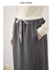 ForPoem 现货 24/FW原创设计针织羊毛休闲双腰头系带半身裙长裙 商品缩略图2