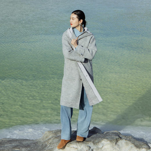 绽放731朵/清爽牛仔裤汉麻棉天丝混纺舒适柔软高腰直筒全松腰裤子 商品图4