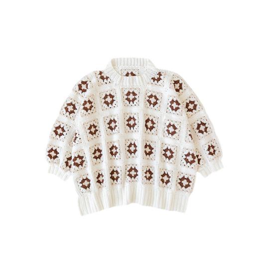 苏苏姐家奶油祖母格套头衫手工diy编织钩针毛线团自制毛衣材料包 商品图4