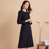 EITIE爱特爱冬季新款腰部精致装饰时尚优雅连衣裙7607303 商品缩略图4