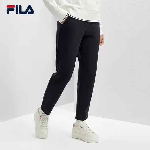 3件折上7折【自营】FILA/斐乐  斐乐女士针织长裤2024春季新款时尚简约休闲收口运动裤 F11W411608FNV 商品图1