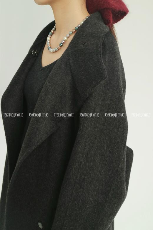 【门店同款】ENJOY冬季柔韧与共双立扣斗篷款大衣 159496247 商品图6