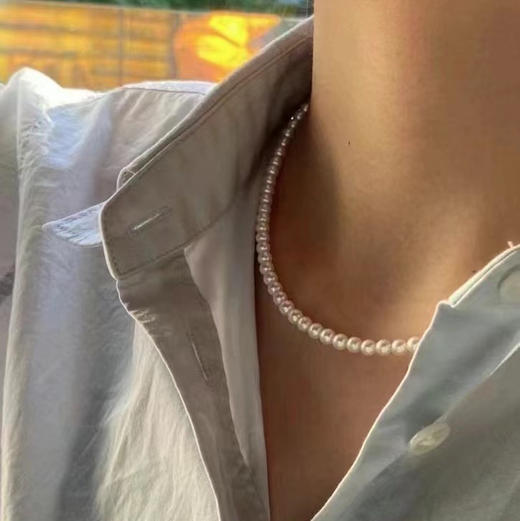 甄珠贝 ding尖ji光淡水正圆无暇 5-6mm 琉璃光 商品图4