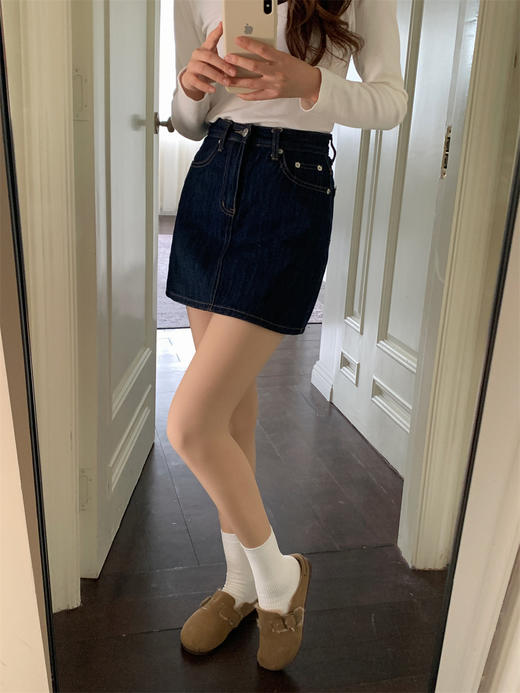 【光腿神器】可替换小圆机纽扣光腿加厚秋冬裸感打底裤 外层丝袜可替换 超自然加绒假透肉色打底裤袜 商品图1