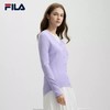 3件折上7折【自营】FILA/斐乐  斐乐女士编织外套2024秋季新款时尚休闲简约基础V领开衫 F11W431408FPU 商品缩略图2