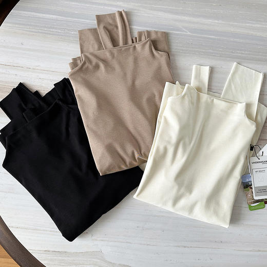 【保暖自发热】官网859！ 秋冬轻热暖绵羊毛半高领打底衫女 纯色舒适百搭轻薄保暖可外穿 商品图8