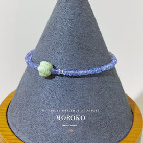 净月 · 手链 | 坦桑×绿松