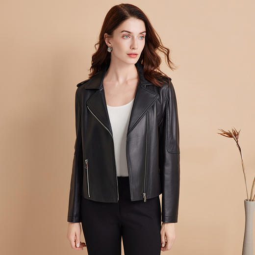 EITIE爱特爱秋季新款经典百搭帅气皮衣7593203 商品图6