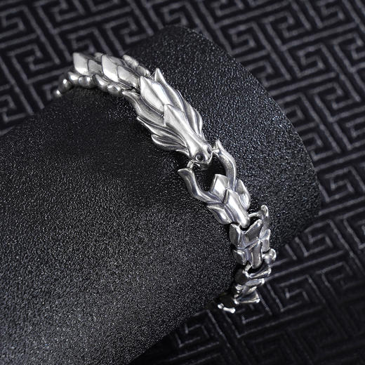子佩集S925银【神龙摆尾】手链【STS056-8】纯银仿古生肖2409 商品图1