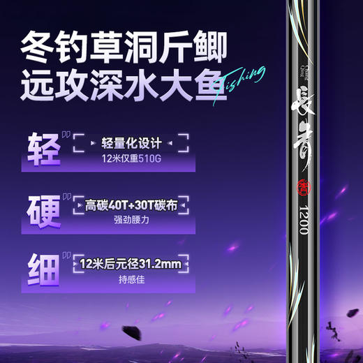 佳钓尼长青传统长杆超轻硬鱼竿钓鱼 商品图3