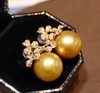 南洋金珍珠耳钉 12.7mm 商品缩略图1