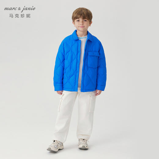 【三防】马克珍妮秋冬新款 男童时尚超轻羽绒服衬衫231511 商品图2