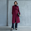 IWY/酒红色高级感时尚风衣秋季时尚大衣中长款气质显瘦外套 C2094 商品缩略图3