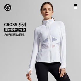TITIKA运动外套女长款紧身吸湿排汗透气夜跑健身瑜伽Cross2.0外套10994