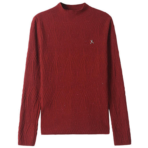 CC-28-1285修身弹力毛衣女春秋2024新款半高领羊毛针织上衣薄款打底衫内搭 商品图4