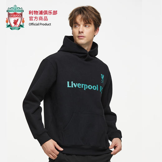 【官方正版】利物浦俱乐部 | 黑绿运动休闲连帽卫衣球迷周边 商品图2