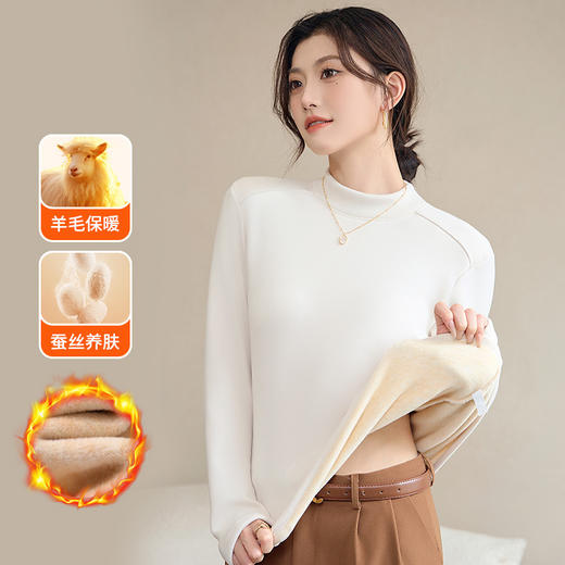 【冬季必备！亲肤舒适保暖】百炼成羊毛，临寒不挪移。入手舒亲肤，不厚又不薄；背面仿如绒，触感更是佳。它双面保暖升级，无感呼吸耐长久。抗寒冬季，无惧寒风刺骨！ 商品图0
