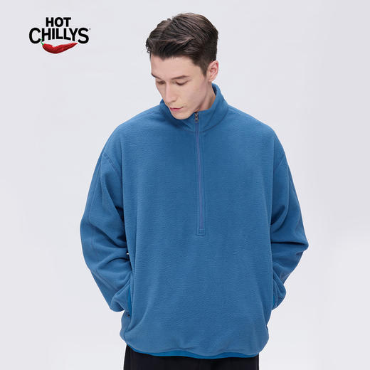 HOTCHILLYS热椒10+冬季半拉链立领抓绒卫衣男宽松保暖套头上衣4007 商品图7